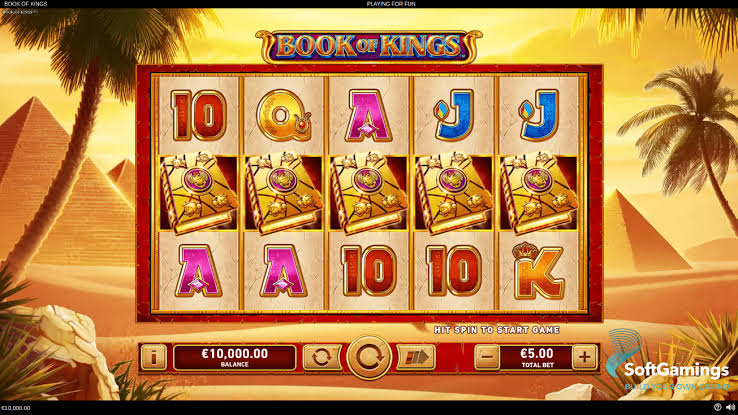 Book of Kings gameplay &mdash; parrilla medieval con libro sagrado y s&iacute;mbolo expandido